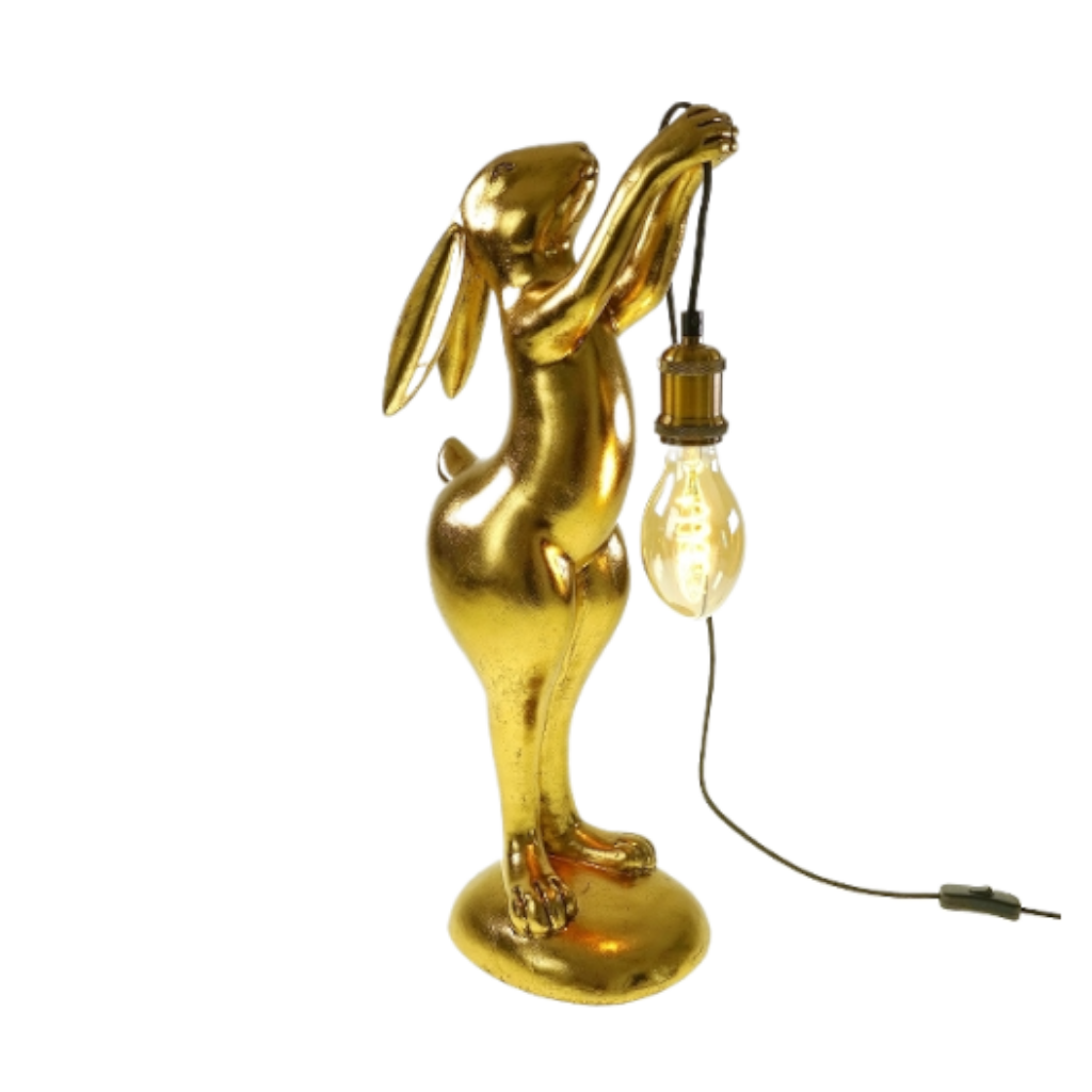 Leuchte Holding Rabbit, gold. Höhe: 60.50cm 