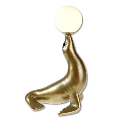 Lampe Robbie, gold, Höhe: 45cm